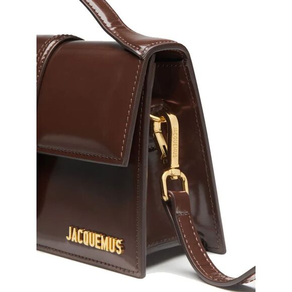 Jacquemus Midnight brown Leather Le Grand Bambino Women's Handbag - Picture 4 of 5